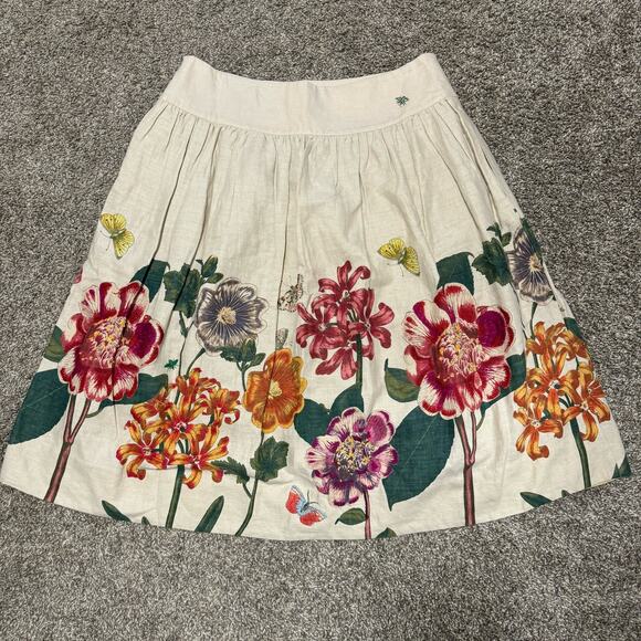 Anthropologie Meadow Rue Floral Skirt- Size 12 - Picture 2 of 10